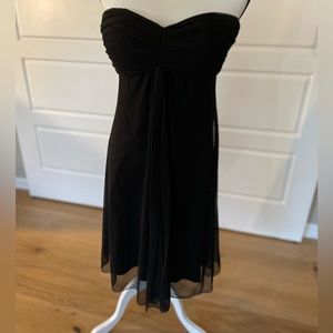 White House Black Market sz 10 strapless mesh dress